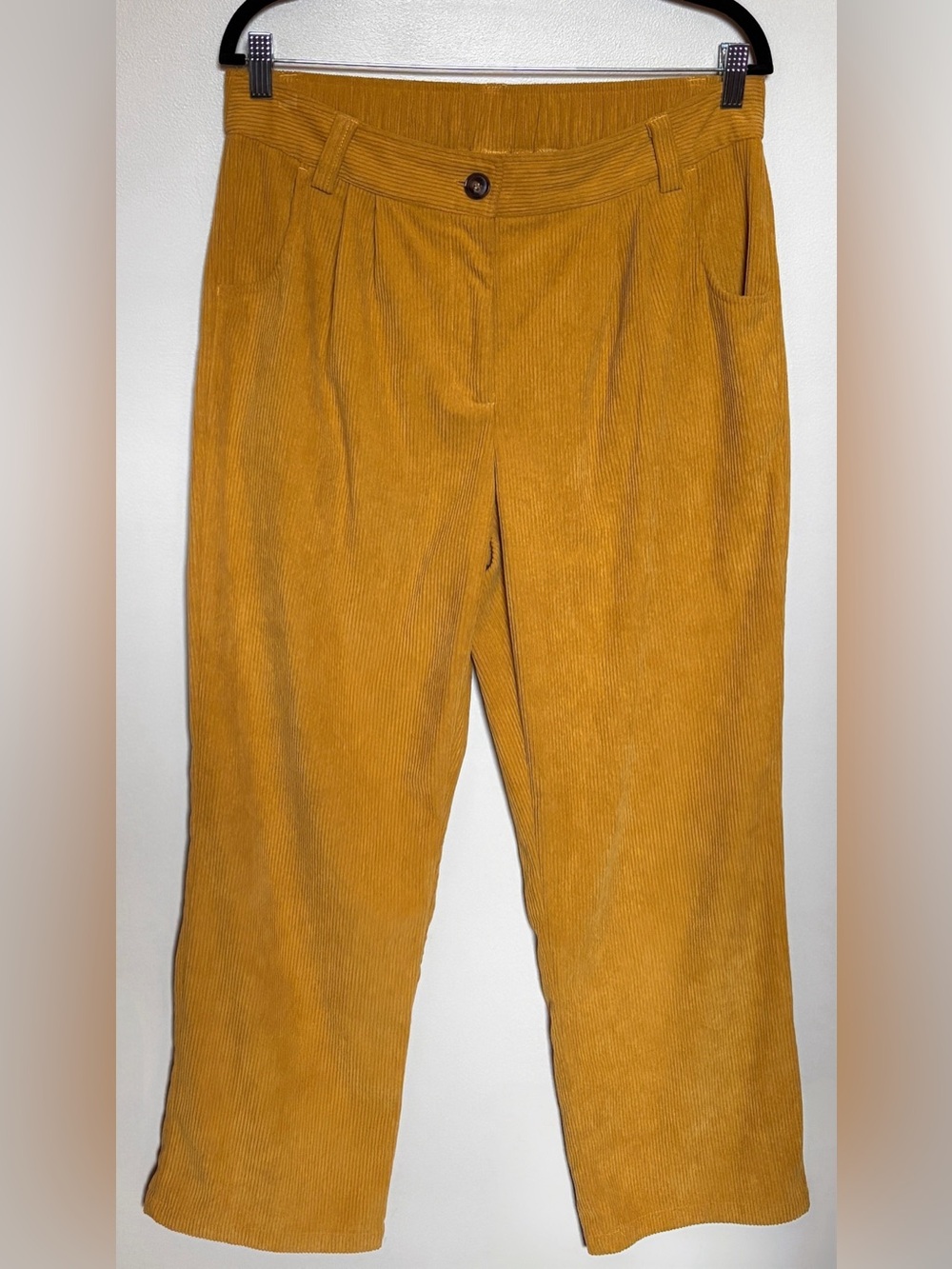 Halara Mid Rise Zipper Pocket Corduroy Casual Pants, size L